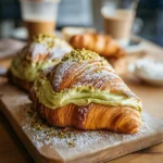 Pistachio Cream Croissants