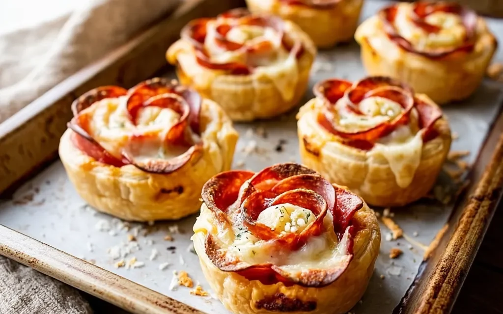 Pizza Roses (Puff Pastry) – A Delicious and Easy Appetizer