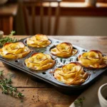 Rose-Shaped Potato Gratin Stacks