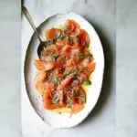 Salmon Crudo with Soy Sesame Dressing