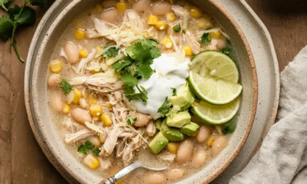 Slow Cooker White Chicken Chili That’s Utterly Delicious