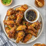Sticky Honey Mustard Chicken Wings