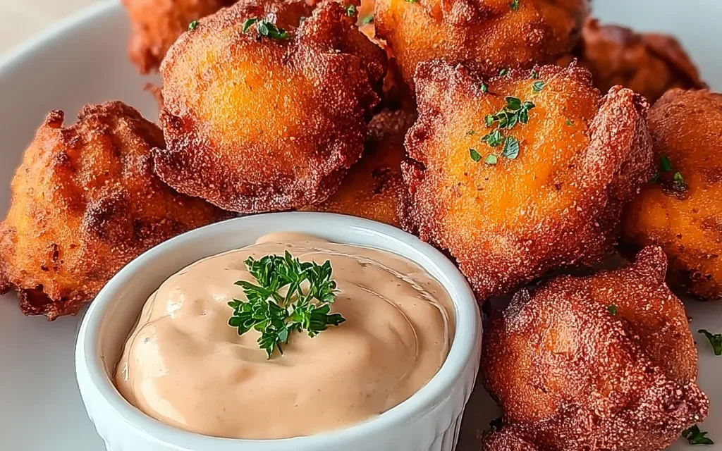 Sweet Potato Hushpuppies with Cinnamon Butter Dip – A Delightful Appetizer