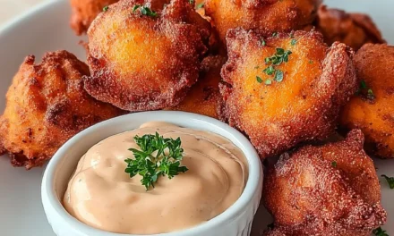 Sweet Potato Hushpuppies with Cinnamon Butter Dip – A Delightful Appetizer