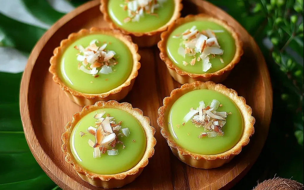 Thai Pandan Coconut Tarts: A Delightful Bite-Sized Treat