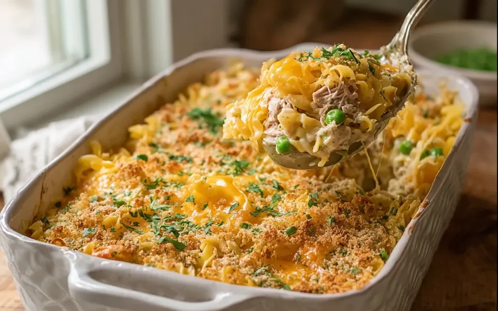 Tuna Noodle Casserole (Modern): A Cozy, 4-Ingredient Comfort Dish