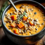 Vegan Pumpkin Wild Rice Soup