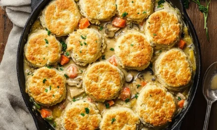 Chicken Pot Pie with Biscuit Topping: A Comforting Family Favorite