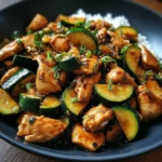Chicken Zucchini Stir Fry