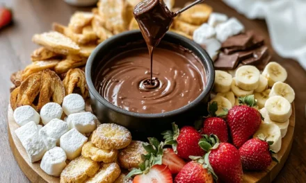 Chocolate Lava Fondue Board: A Decadent 30-Minute Treat