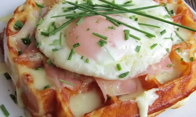 Croque Madame Waffles: A Comforting Breakfast Indulgence