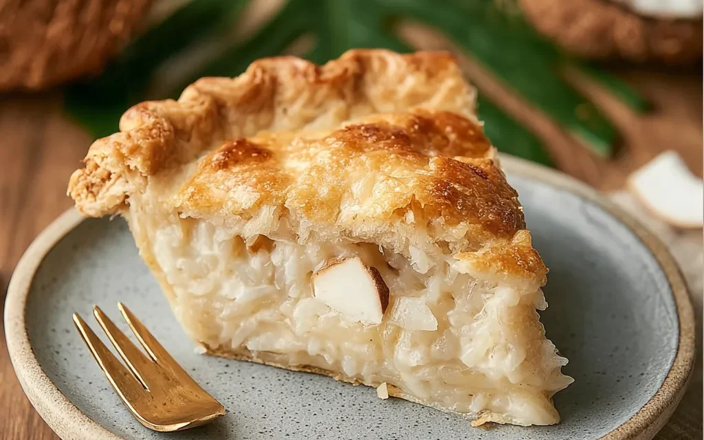 Authentic and Homemade Filipino Buko (Coconut) Pie