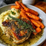 Garlic Herb Chicken & Carrot Plate