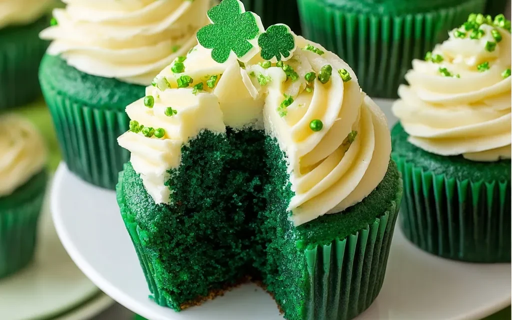Irresistibly Moist Green Velvet Cupcakes