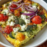 High-Protein Veggie Bake with Cottage Cheese