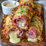 Keto Crispy Reuben Roll-Ups