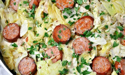Keto TikTok Cajun Sausage Cabbage Alfredo – A Delicious Low-Carb Twist