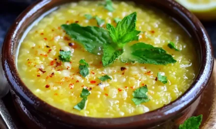 Lebanese Lemon Lentil Soup – A Delightful Culinary Adventure