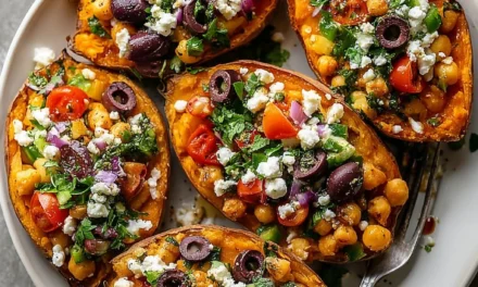 Mediterranean Stuffed Sweet Potatoes: A Delightful and Healthy Meal