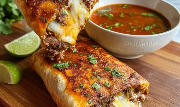 Quesabirria Burrito with Consomé: A Deliciously Flavorful Feast