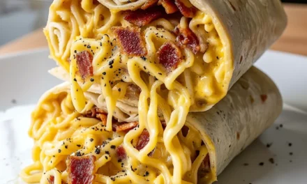 Ramen Carbonara Burrito: A Delicious Fusion of Flavors