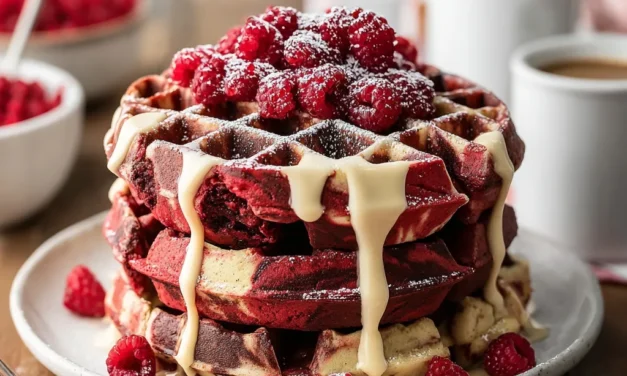 Red Velvet Marble Waffles: A Decadent Breakfast Delight