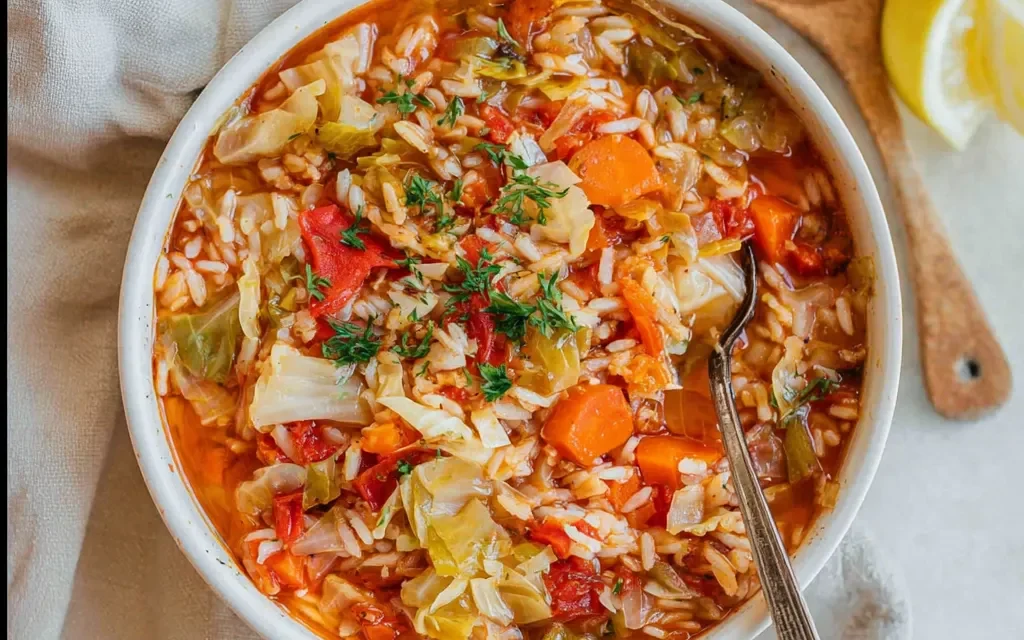 Rice And Cabbage In Sauce (Lahanorizo): A Classic Greek Family-Style Dish