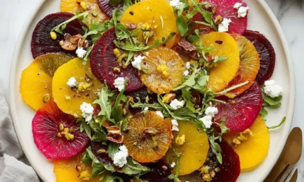 Roasted Beet & Citrus Carpaccio Salad – A Delightful Starter or Side