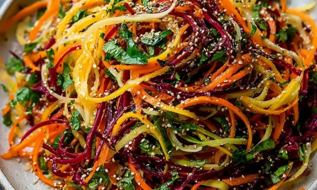 Shaved Rainbow Carrot Sesame Salad: A Vibrant and Simple Delight