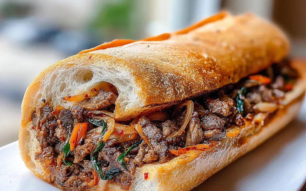 Spicy Kimchi Bulgogi Cheesesteak: A Life-Changing Flavor Explosion