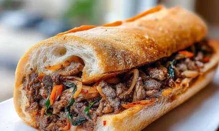 Spicy Kimchi Bulgogi Cheesesteak: A Life-Changing Flavor Explosion