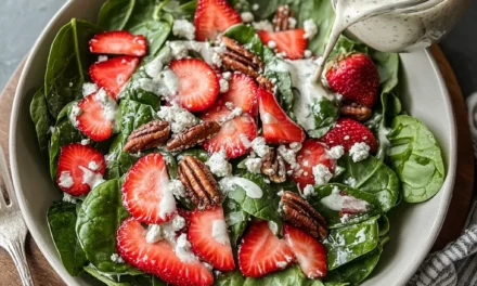 Strawberry Spinach Salad with Poppyseed Dressing – A Perfect, Restaurant-Quality Starter