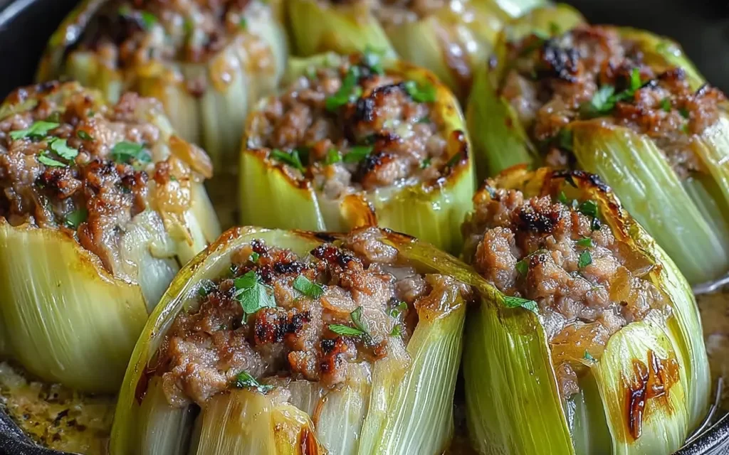 Stuffed Leeks with Meat: A Quick and Easy Family-Pleasing Dish