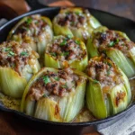 Stuffed Leeks with Meat