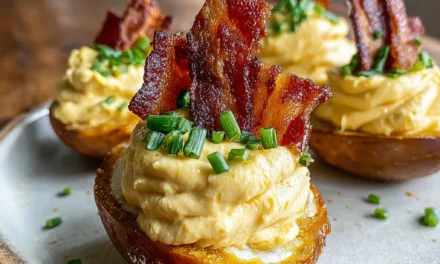 Tallow-Fried Bacon Deviled Eggs