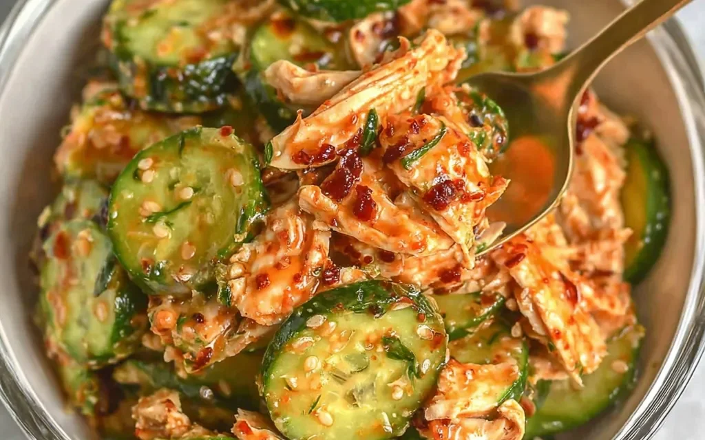 Thai Cucumber Salad with Chicken – A Perfectly Balanced, Flavorful Meal