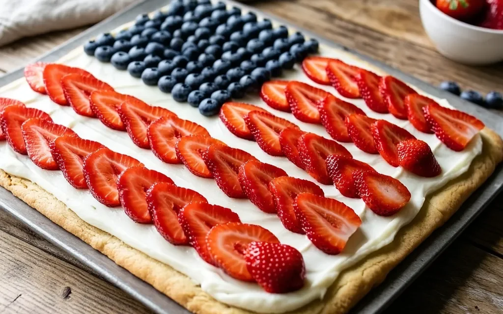 American Flag Fruit Pizza