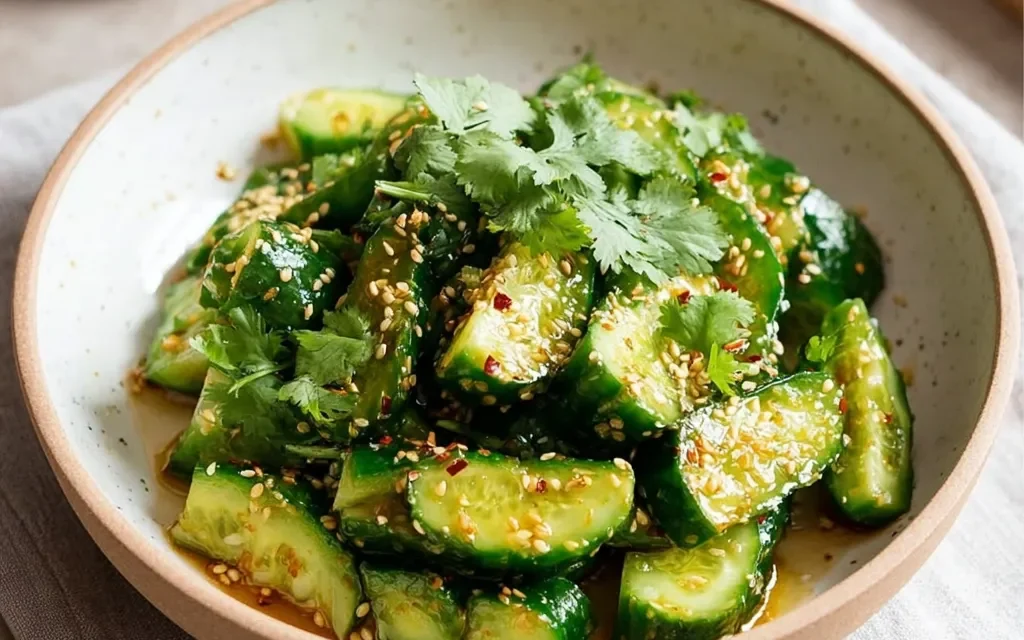 Asian-Style Smashed Cucumber Salad