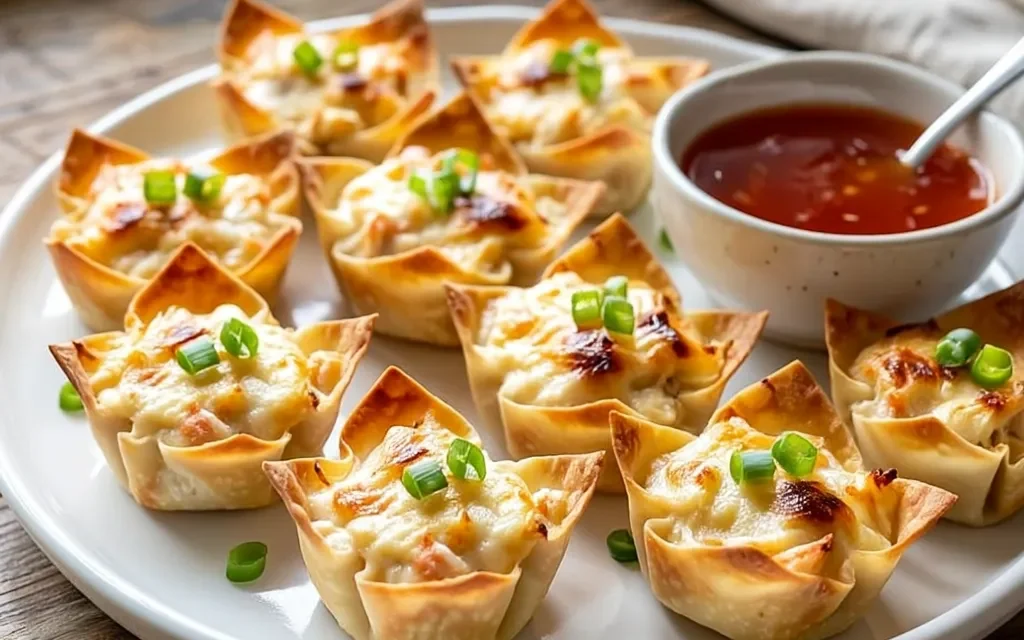 Baked Crab Rangoon Cups