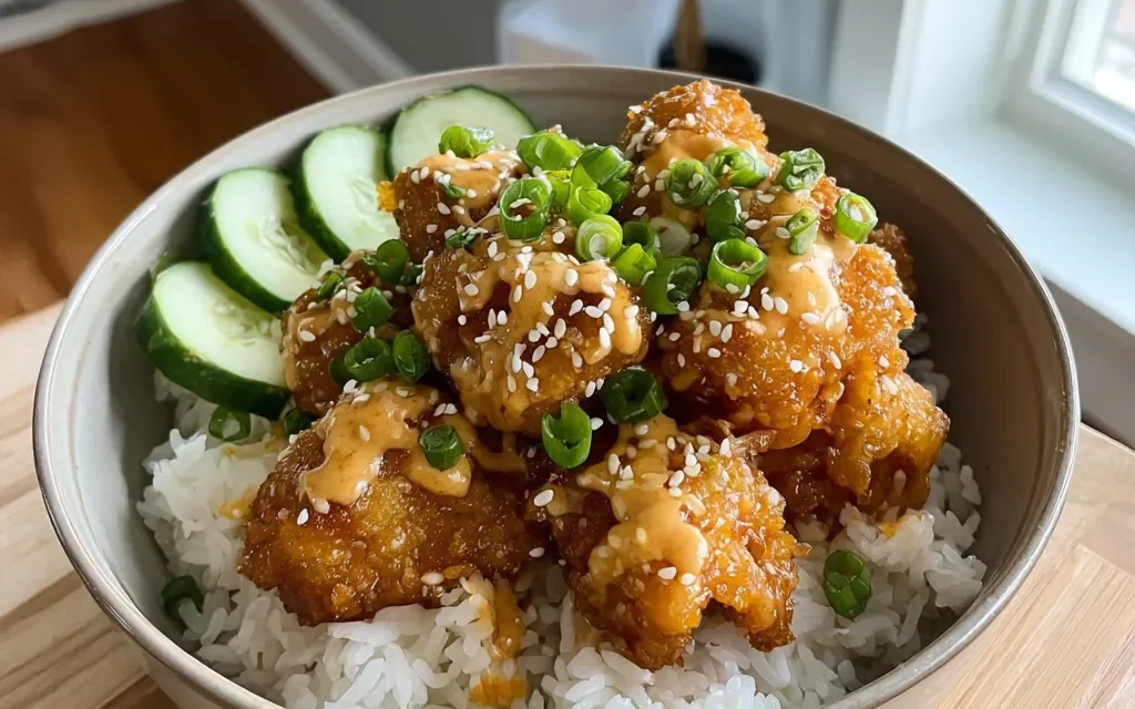 Delicious Bang Bang Chicken Bowl