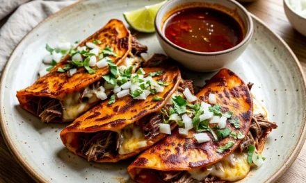Beef Birria Tacos with Consome