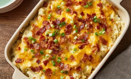 Cheesy Twice Baked Potato Casserole