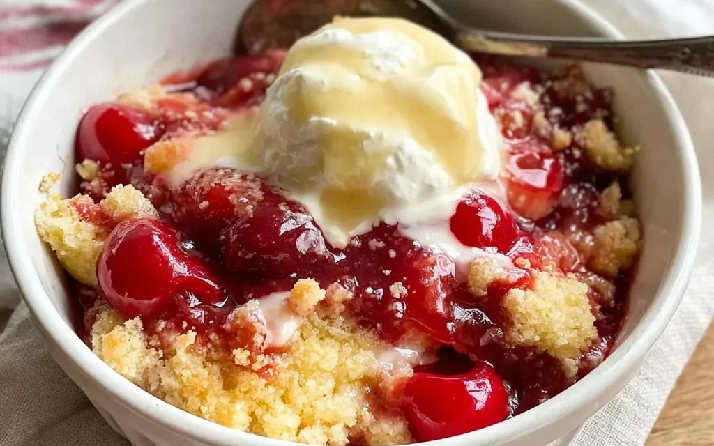 Cherry Cheesecake Dump Cake