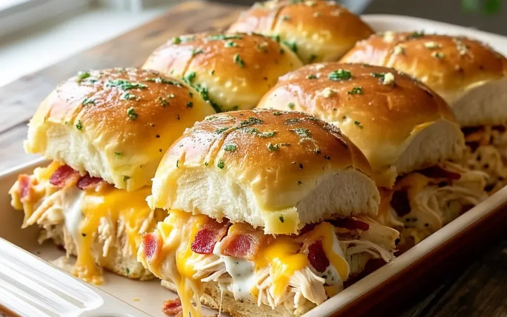 Chicken Bacon Ranch Sliders