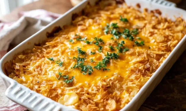 Classic Funeral Potatoes with Hashbrowns