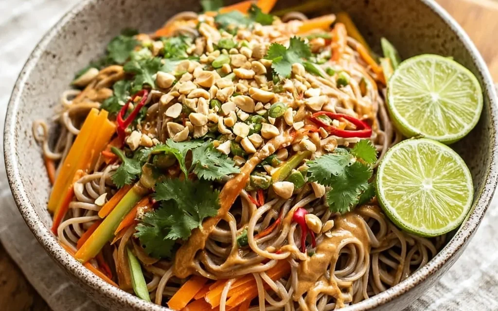Cold Peanut Noodle Salad