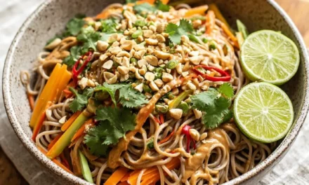 Cold Peanut Noodle Salad
