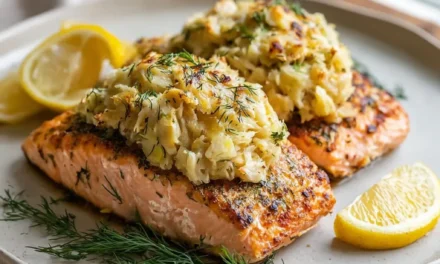 Crab-Stuffed Salmon Fillets