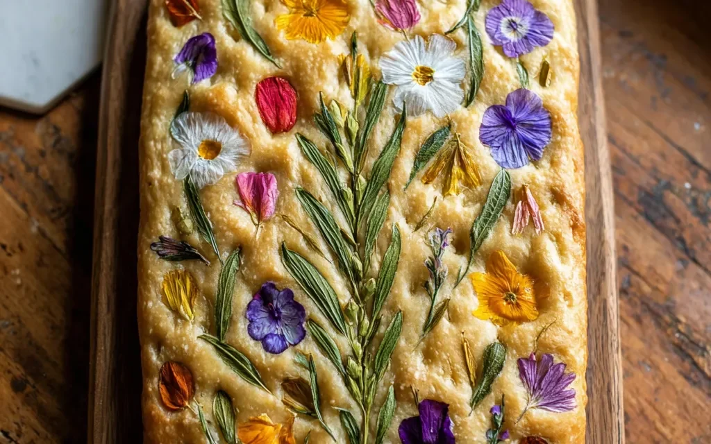 Edible Flower Focaccia
