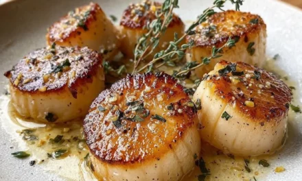 Garlic Herb Butter Scallops